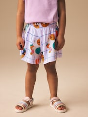 أرجواني فاتح - تصميم حيوانات أليفة - شورت (3 شهور - 7 سنوات) - Image 1 of 7