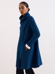 Phase Eight Blue Bellona Knit Coat - Image 1 of 7