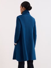 Phase Eight Blue Bellona Knit Coat - Image 2 of 7
