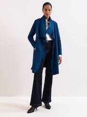 Phase Eight Blue Bellona Knit Coat - Image 3 of 7