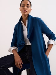 Phase Eight Blue Bellona Knit Coat - Image 6 of 7
