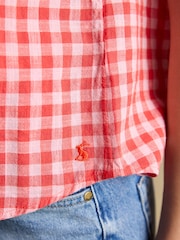 Joules Ida Gingham Sleeveless Shirt - Image 4 of 7