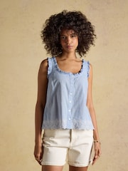 Chambray azul - Joules Millie Broderie Trim Vest - Imagen 5 de 12