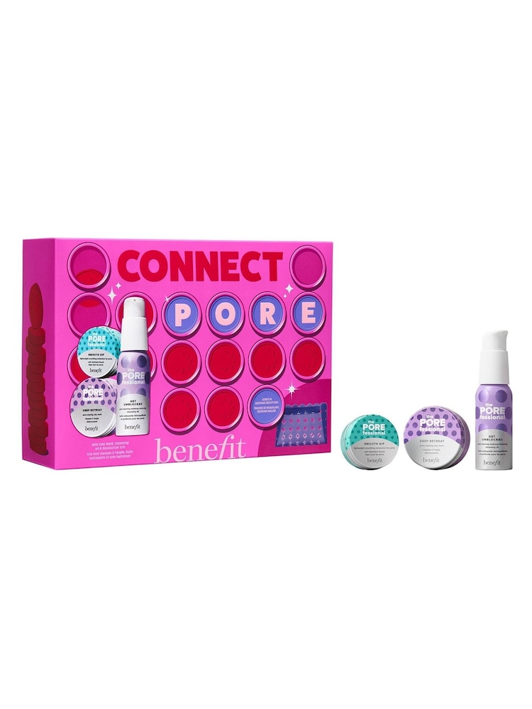 Benefit Connect Professional Skin Care Gift Set (Worth £52) with Limited Edition Beauty Bag - Image 1 of 6 Benefit Connect Professional Skin Care Gift Set (Worth £52) with Limited Edition Beauty Bag - Image 1 of 6