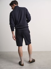 The Set 3 Pack Navy/Blue/Khaki Heavy Cotton Loopback Sweat Shorts Blue/Navy - Image 7 of 12