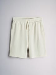 The Set 4 Piece Cotton Blend Interlock TShirt and Shorts Set Blue/Ecru - Image 5 of 7