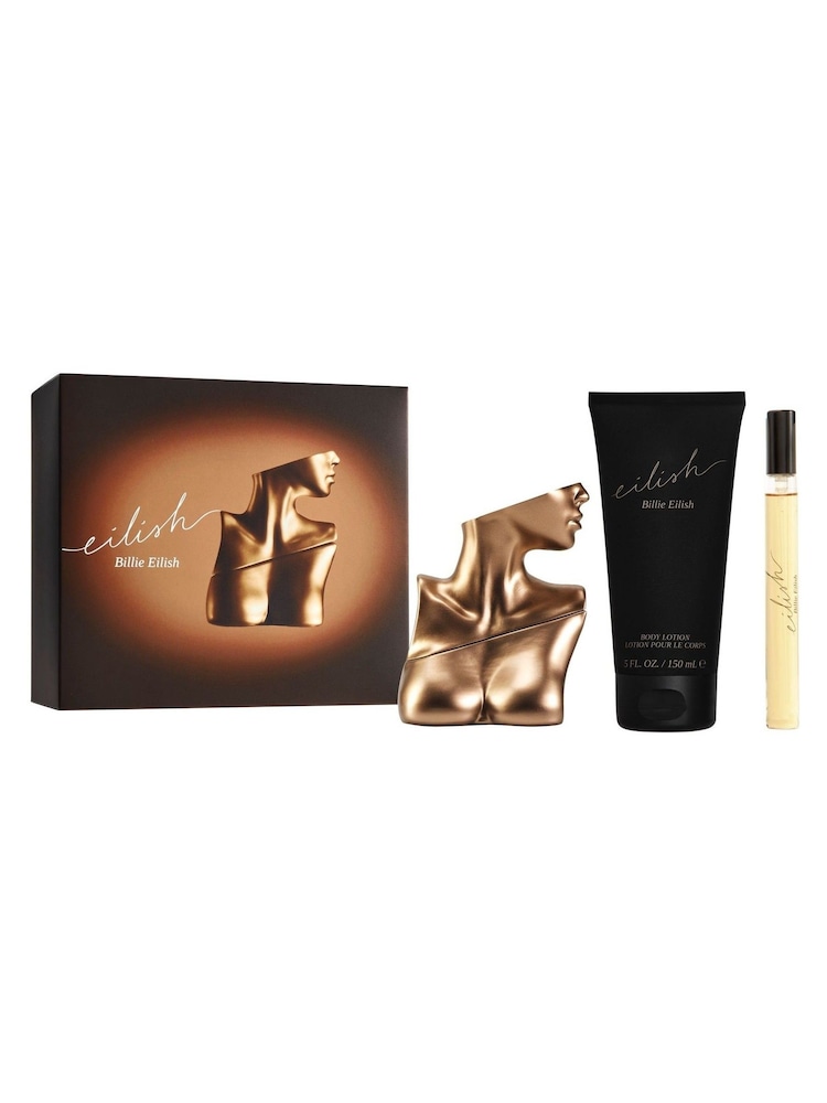 Billie Eilish 100ml EDP + 10ml Travel Spray + 150ml Body Lotion - Image 1 of 1 Billie Eilish 100ml EDP + 10ml Travel Spray + 150ml Body Lotion - Image 1 of 1
