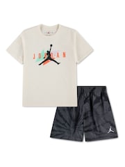Jordan Grey Festival Tie Dye Shorts Set - Image 1 of 3