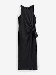 Black Sleeveless Maxi Twist Detail Dress - Image 1 of 1