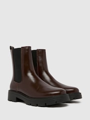 Schuh Abbie Chunky Chelsea Brown Boots - Image 2 of 4