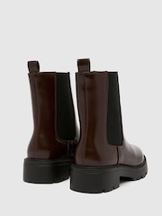 Schuh Abbie Chunky Chelsea Brown Boots - Image 3 of 4