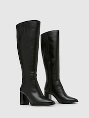 Schuh Dami Leather Knee Black Shoes - Image 2 of 4