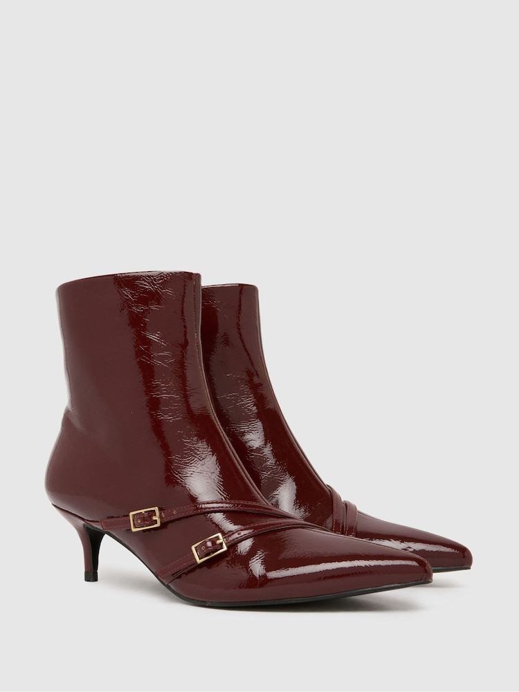 Schuh Beckett Buckle Kitten Boots - Image 2 of 4 Schuh Beckett Buckle Kitten Boots - Image 2 of 4