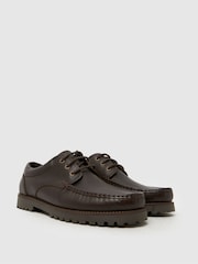 Tostado - Schuh Penn Leather Boat Shoes - Imagen 2 de 4