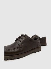 Tostado - Schuh Penn Leather Boat Shoes - Imagen 4 de 4