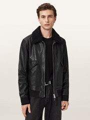 AllSaints Black Vaucluse Aviator Sunglasses - Image 1 of 9