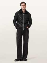 AllSaints Black Vaucluse Aviator Sunglasses - Image 3 of 9