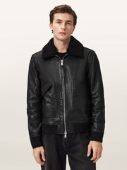 AllSaints Black Vaucluse Aviator Sunglasses - Image 4 of 9