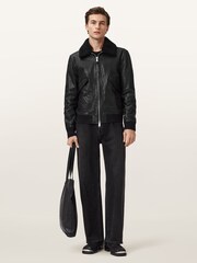 AllSaints Black Vaucluse Aviator Sunglasses - Image 5 of 9