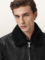 AllSaints Black Vaucluse Aviator Sunglasses - Image 6 of 9