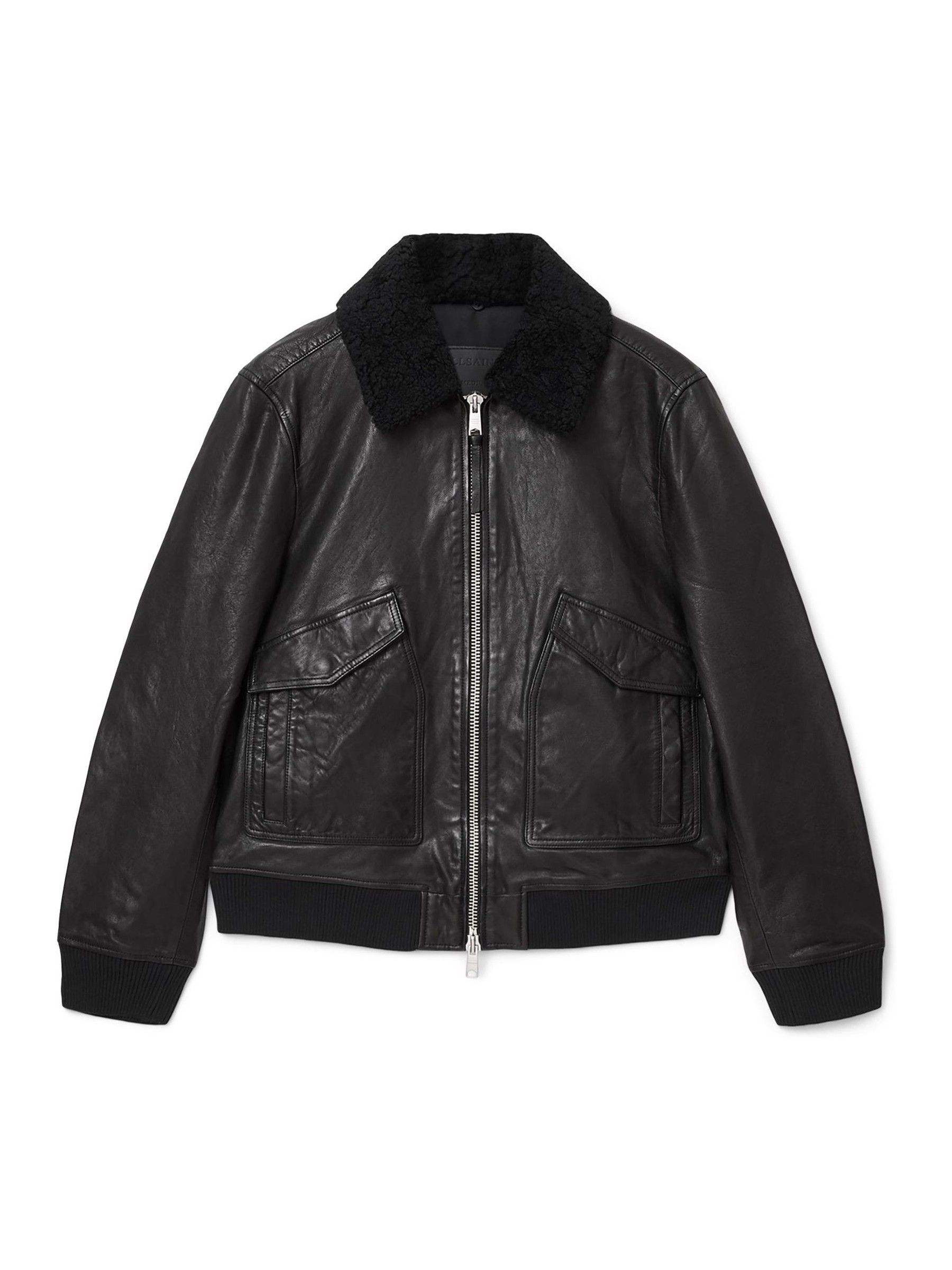 Buy AllSaints Black Vaucluse Aviator Jacket from Next USA