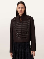 AllSaints Brown Rummy Jacket - Image 1 of 6
