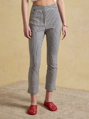 Joules Blue Gingham Capri Cropped Trousers - Image 11 of 11
