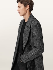 AllSaints Grey Lincoln Coat - Image 5 of 9