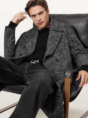 AllSaints Grey Lincoln Coat - Image 6 of 9