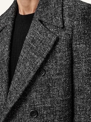 AllSaints Grey Lincoln Coat - Image 7 of 9