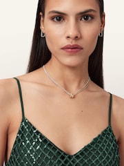 AllSaints Green Chantelle Dress - Image 6 of 7