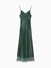 AllSaints Green Chantelle Dress - Image 7 of 7