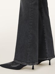 AllSaints Grey Maisie Flare Jeans - Image 5 of 7