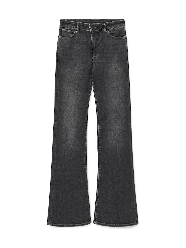 AllSaints Grey Maisie Flare Jeans - Image 7 of 7