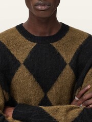 AllSaints Black Bower Crew Jumper - Image 3 of 8