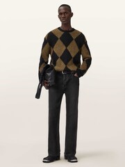AllSaints Black Bower Crew Jumper - Image 6 of 8