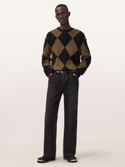 AllSaints Black Bower Crew Jumper - Image 7 of 8