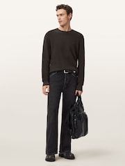 AllSaints Brown Aspen Crew Jumper - Image 3 of 8