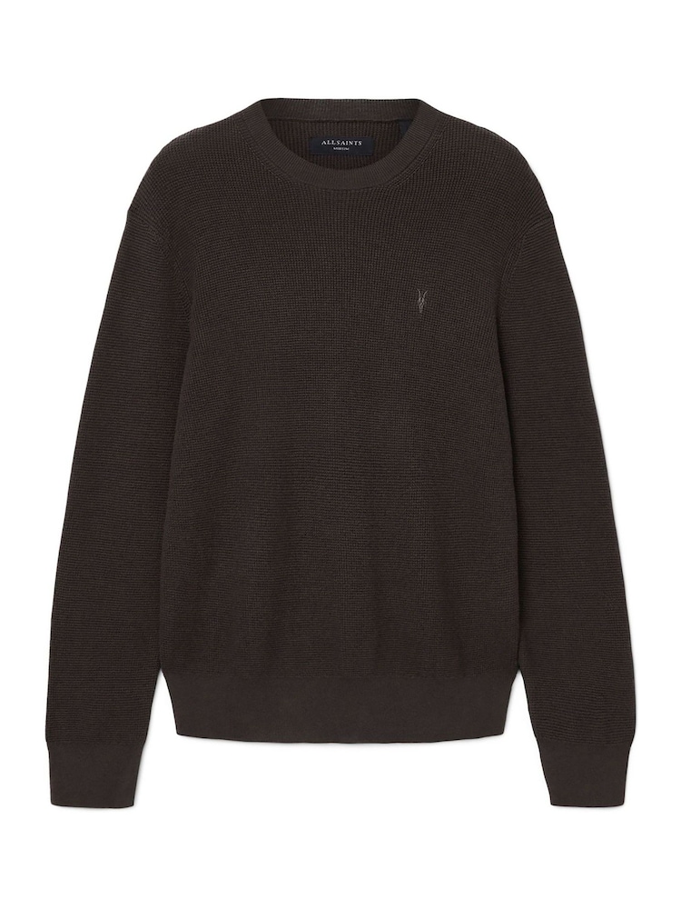AllSaints Brown Aspen Crew Jumper - Image 8 of 8