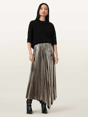 AllSaints Metallic Jax Skirt - Image 2 of 8