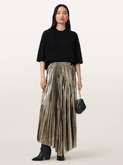 AllSaints Metallic Jax Skirt - Image 5 of 8