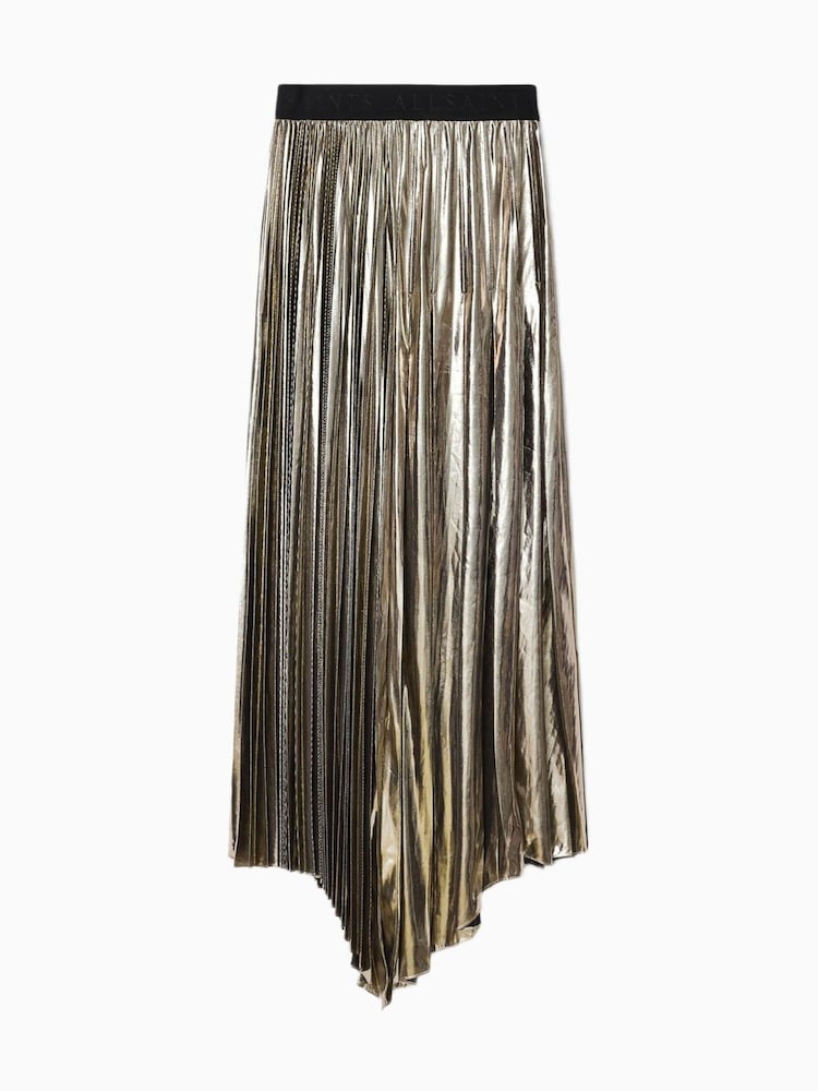 AllSaints Metallic Jax Skirt - Image 8 of 8