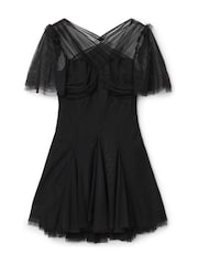 AllSaints Black Midi Dress - Image 6 of 6
