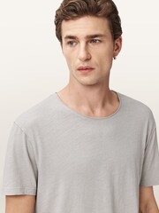 Cinza escuro - AllSaints Figure Short Sleeve 100% Cotton T-Shirt - Imagem 2 de 7