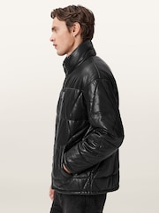 AllSaints Black Brockwell Puffer Jacket - Image 2 of 9