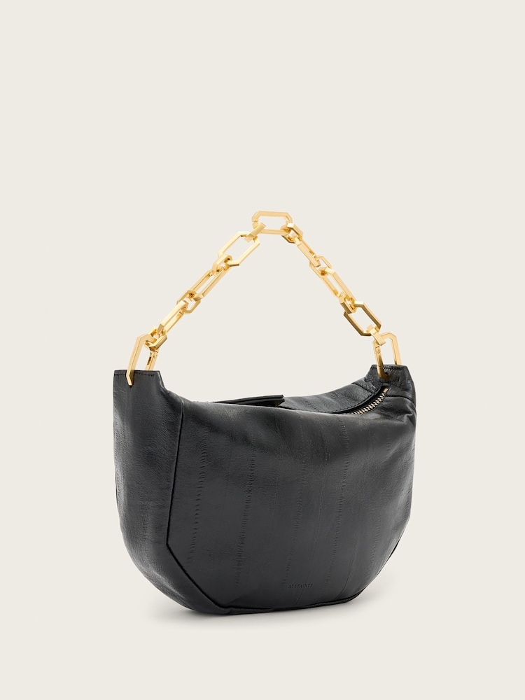 AllSaints Black Midea Mini Eel Bag - Image 2 of 6 AllSaints Black Midea Mini Eel Bag - Image 2 of 6