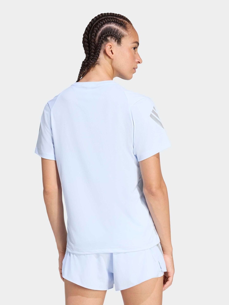 adidas Blue Climacool Running T-Shirt - Image 2 of 6