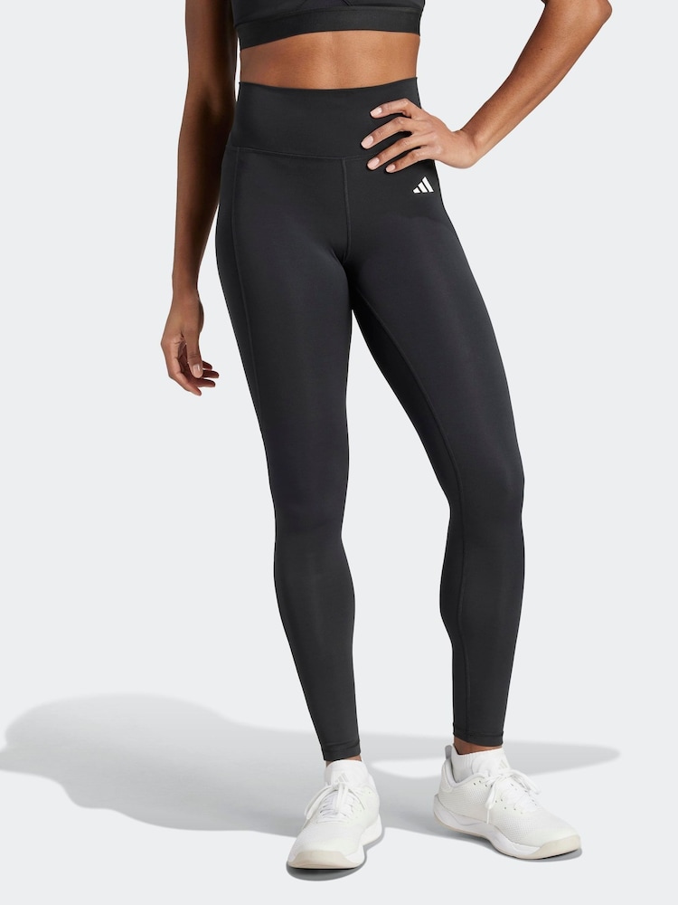 adidas Black Optime Essentials Stay In Play Full Length Leggings - Image 1 of 6