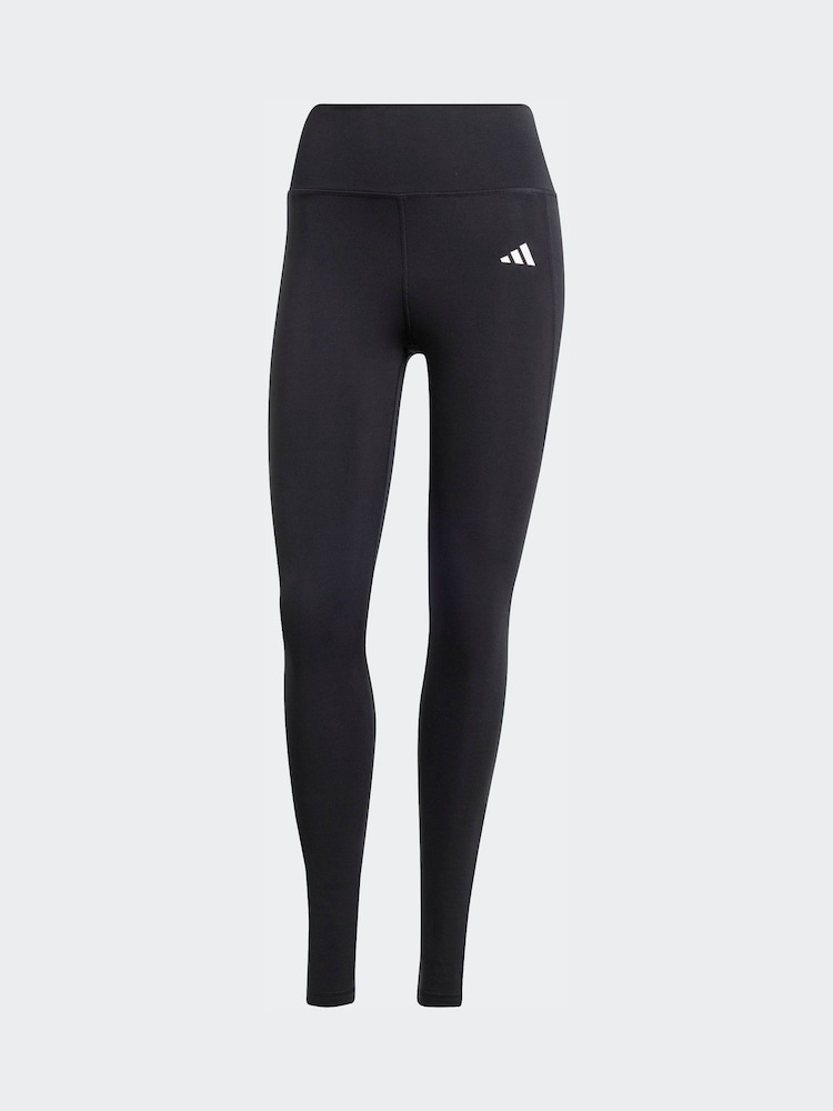 adidas Black Optime Essentials Stay In Play Full Length Leggings - Image 6 of 6