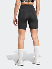 adidas Black Optime Essentials Stash Pocket 7 inch Bike Shorts - Image 2 of 6